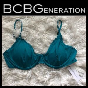 NWT BCBGeneration Teal Balconette Bikini Top